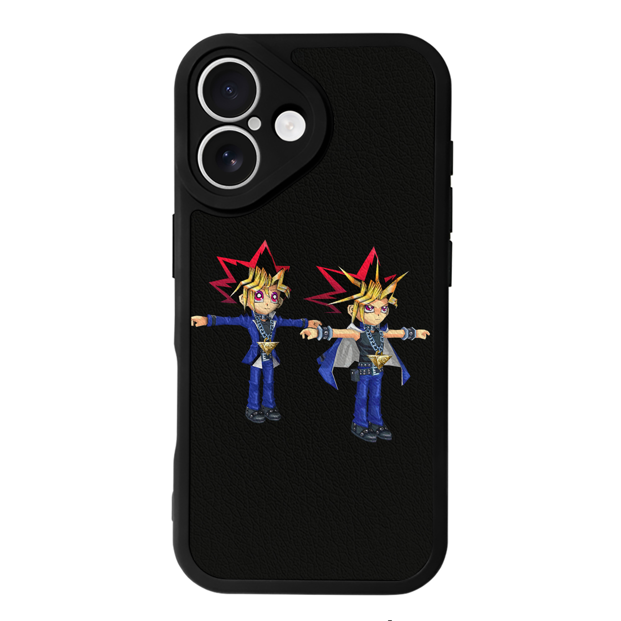 遊☆戯☆王 Yu-Gi-Oh! 【iPhone 16シリーズ対応】シリコンスマホケース（レザー調） 材質：シリコン